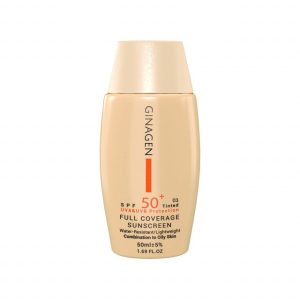 کرم ضد آفتاب SPF 50 ژیناژن شماره 03 مناسب پوست چرب و مختلط حجم 50 میلی لیتر