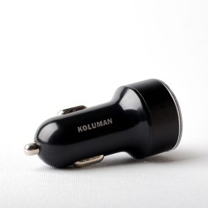 شارژر فندکی کلومن مدل KC - C06 همراه کابل USB - C مشکی گارانتی 12 ماهه تکنوپاز