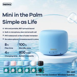 اسپیکر بلوتوثی قابل حمل ریمکس مدل RB-M15