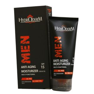 کرم ژل مرطوب کننده و ضد چروک مردانه هیدرودرم حجم 50 میلی لیتر
