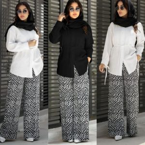 شلوار مازراتی طرح دار