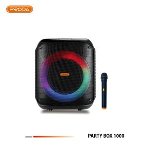 اسپیکر بلوتوثی قابل حمل پرودا مدل  PARTY BOX 1000 مشکی گارانتی 12 ماهه تکنوپاز