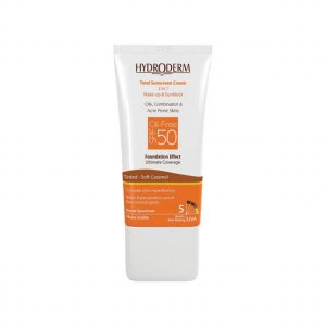 کرم ضد آفتاب فاقد چربی 2In1 هیدرودرم SPF50 حجم 40 میلی لیتر - کاراملی